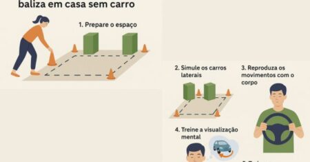 Como treinar baliza sem carro em casa para a prova do Detran